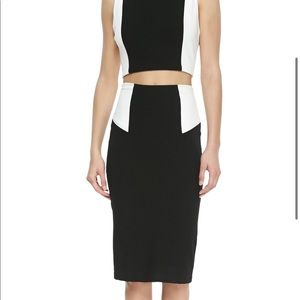 NWT Alice + Olivia high-waist colorblock skirt